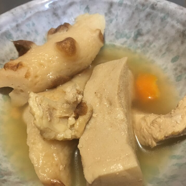 ちくわと高野豆腐の煮物♪とりささみ